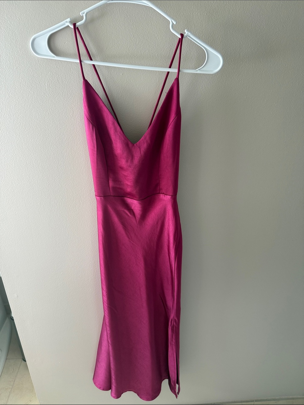 Hello Molly I KNOW MYSELF MIDI DRESS FUCHSIA
